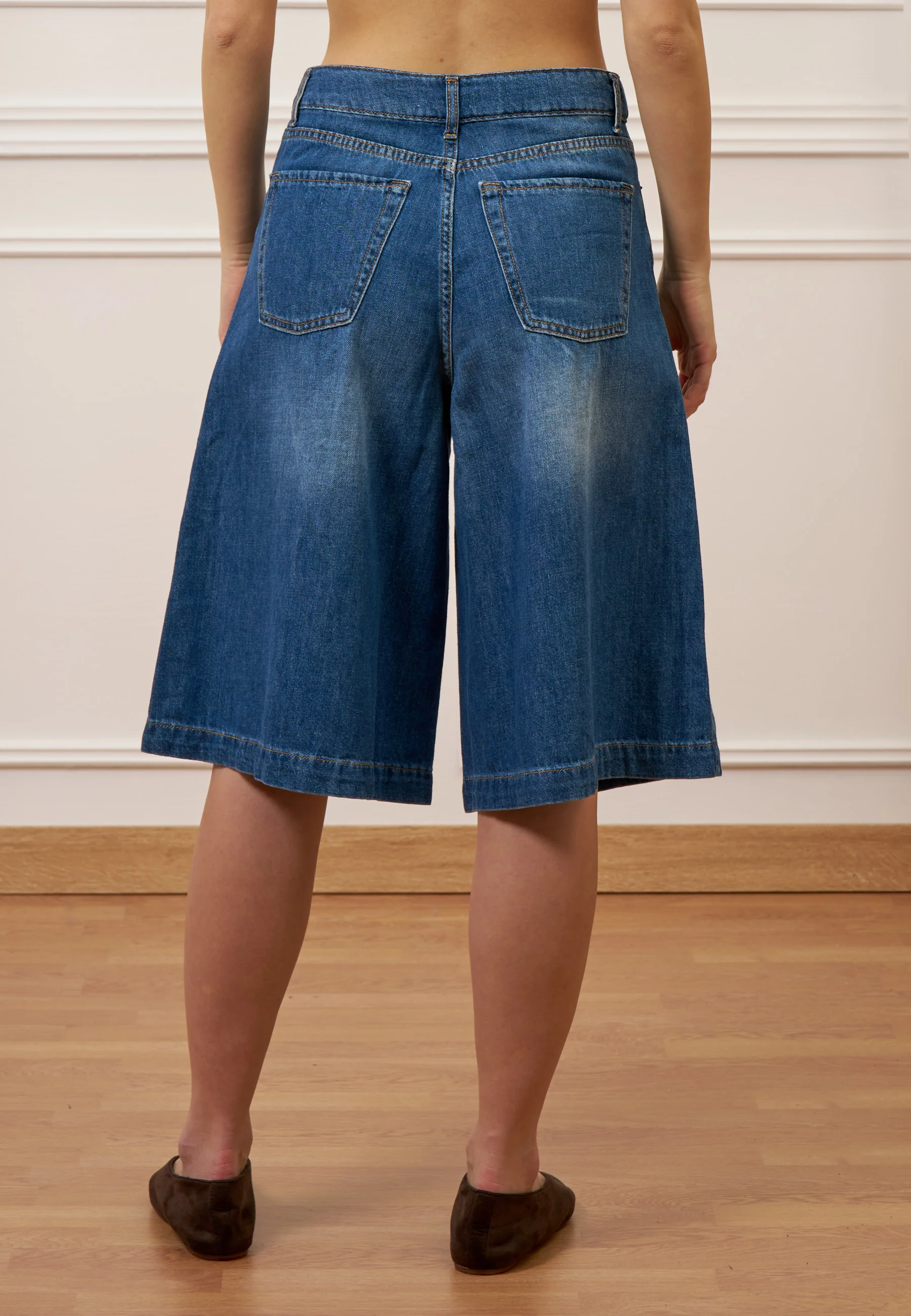 Bermuda ampio in jeans - JEANS - Image 7