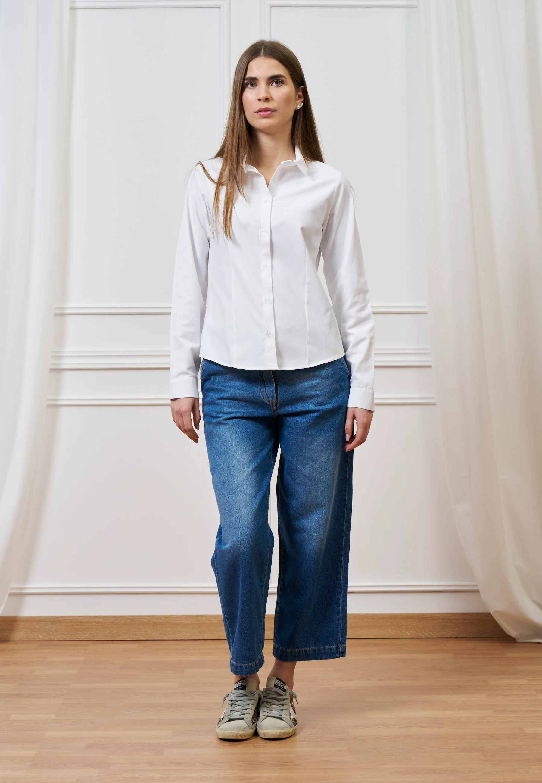 Camicia classica oxford - BIANCO - Image 3