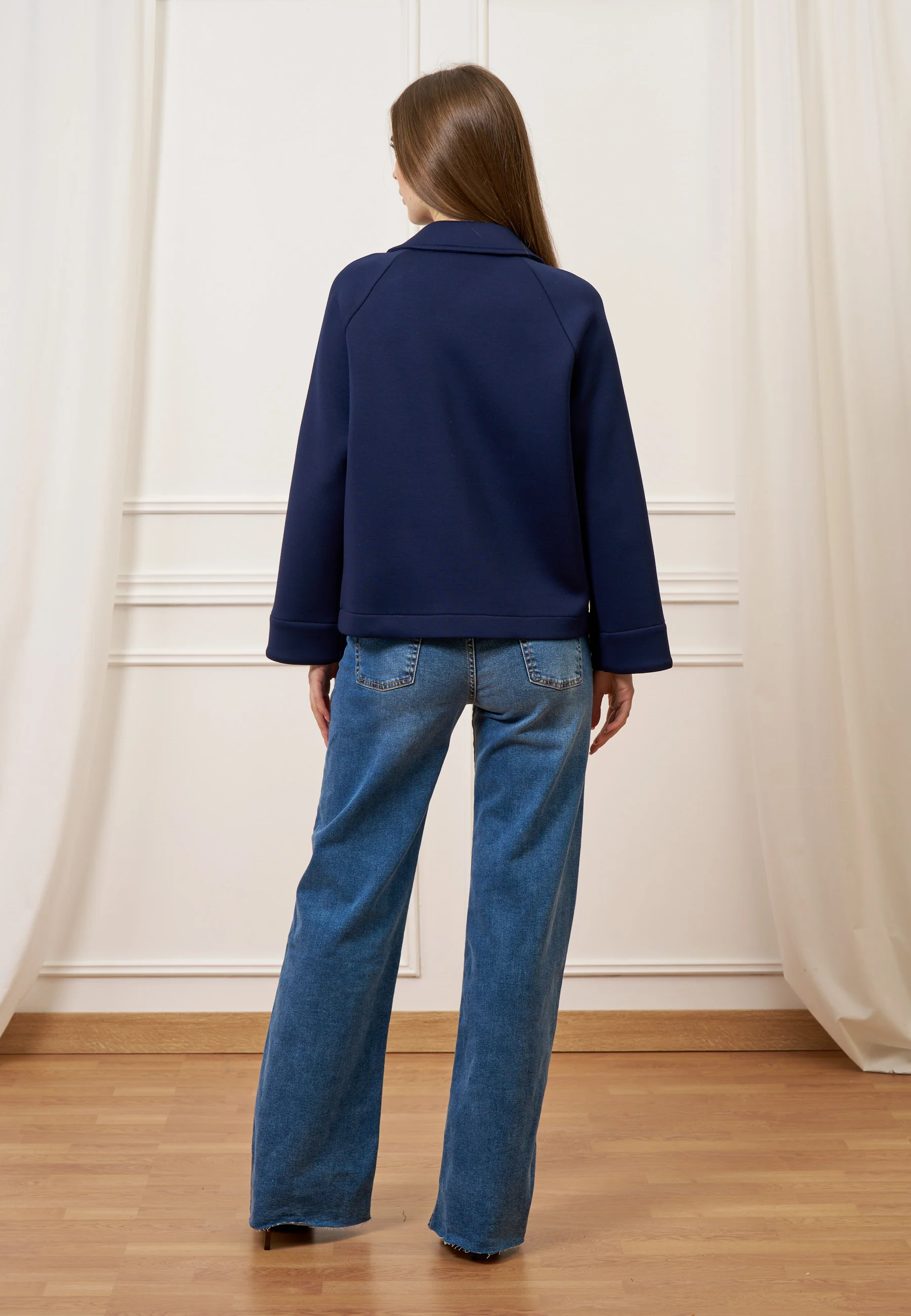 Cappotto accoppiato con tasche - BLU - Image 5