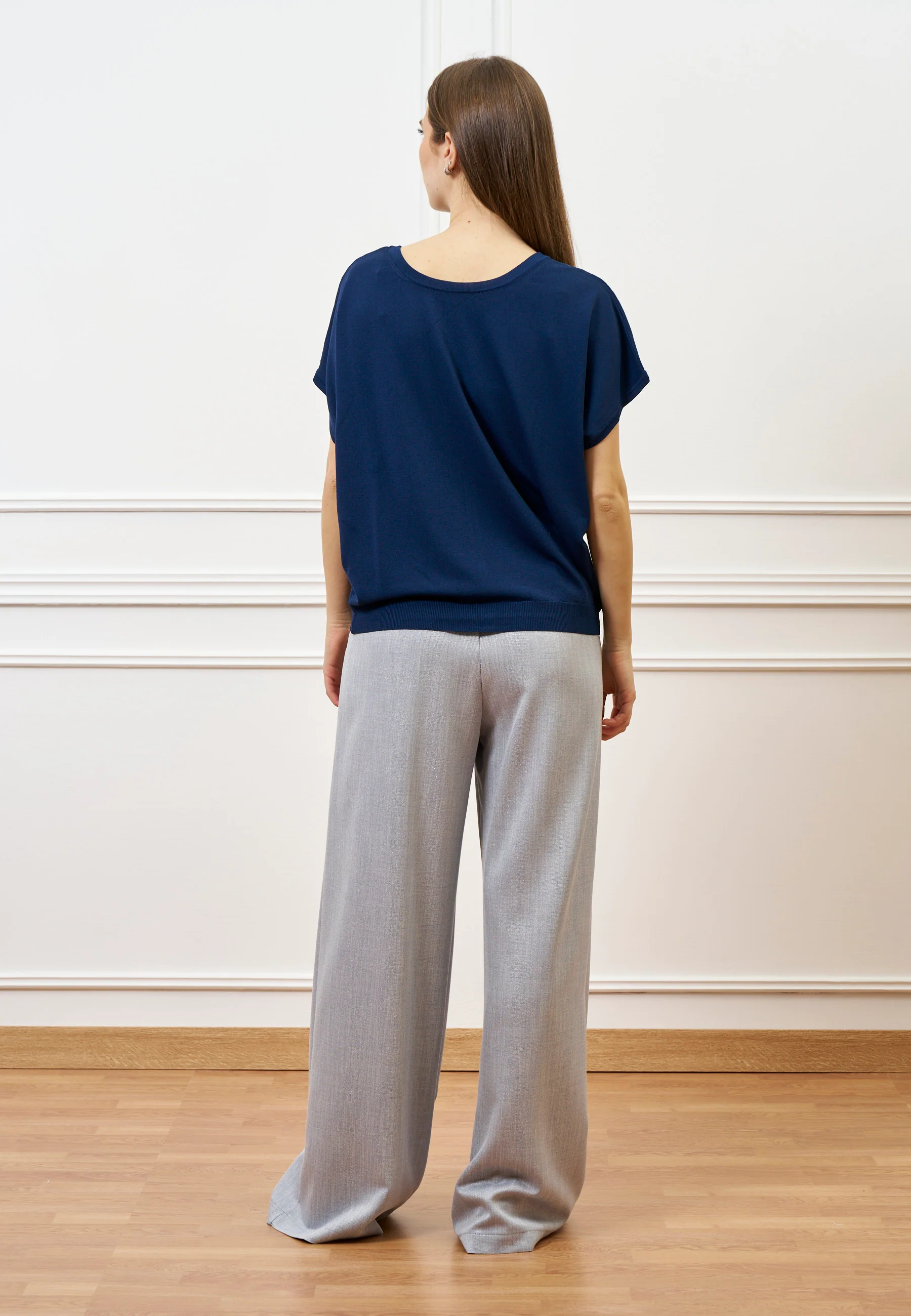 Cardigan over smanicato - BLU - Image 8