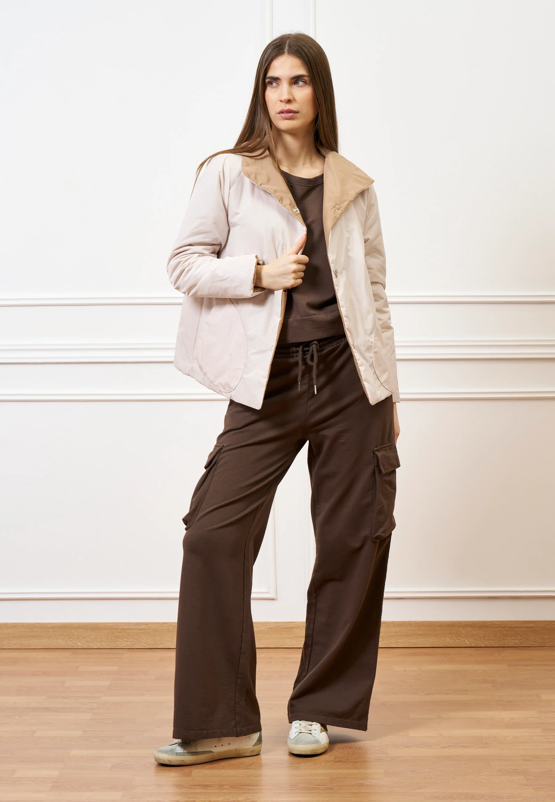 Felpa maniche corte raglan - MARRONE - Image 7