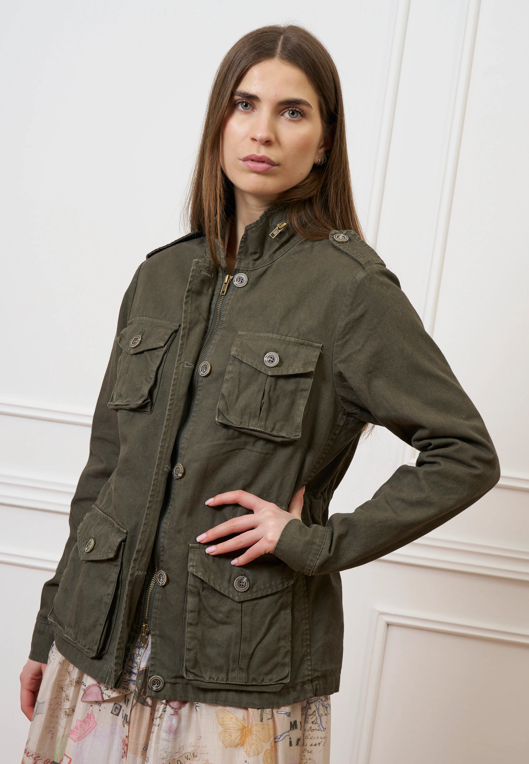 Giacca sahariana quattro tasche - MILITARE - Image 5