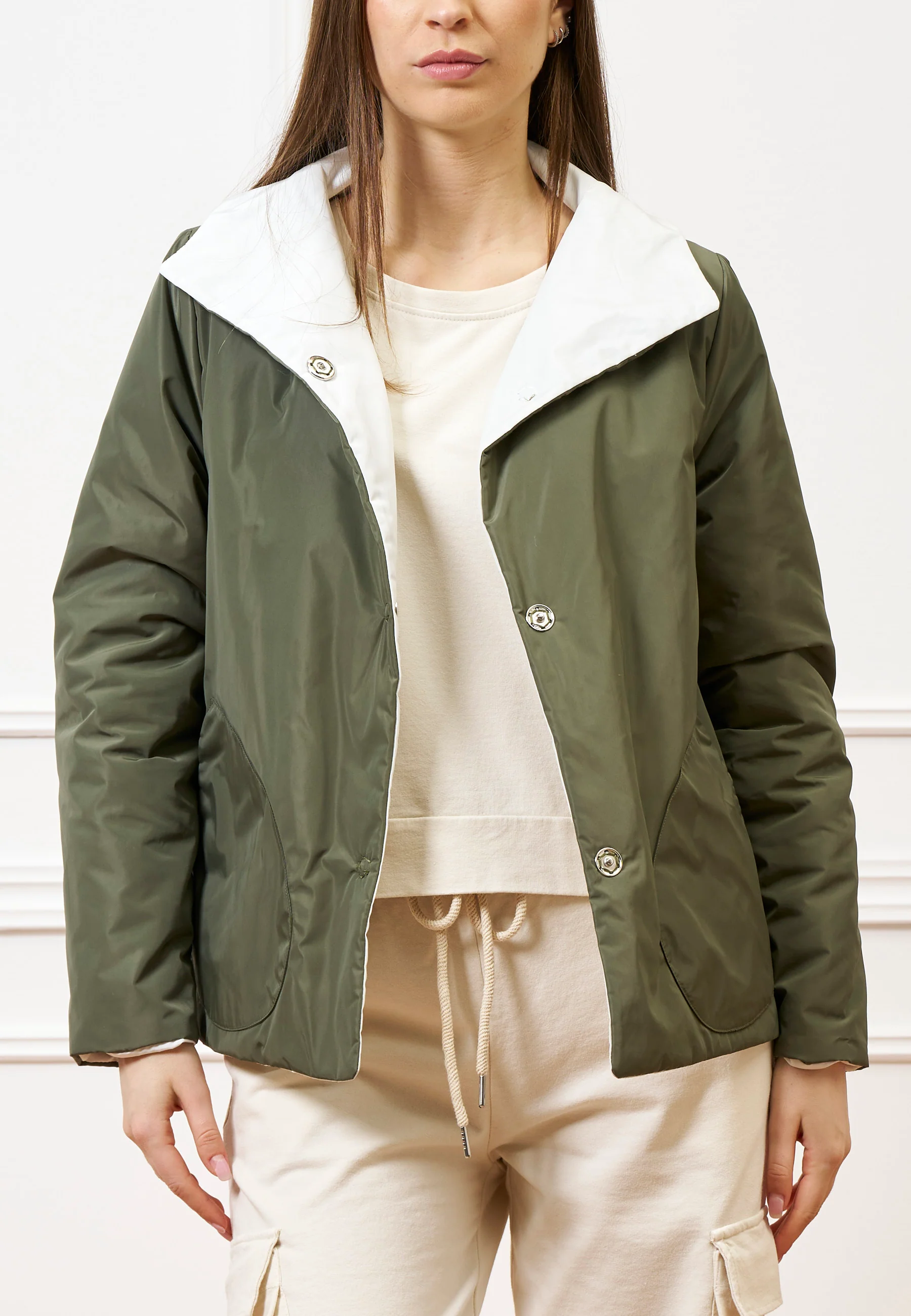 Giubbino imbottito reversibile - MILITARE - Image 2