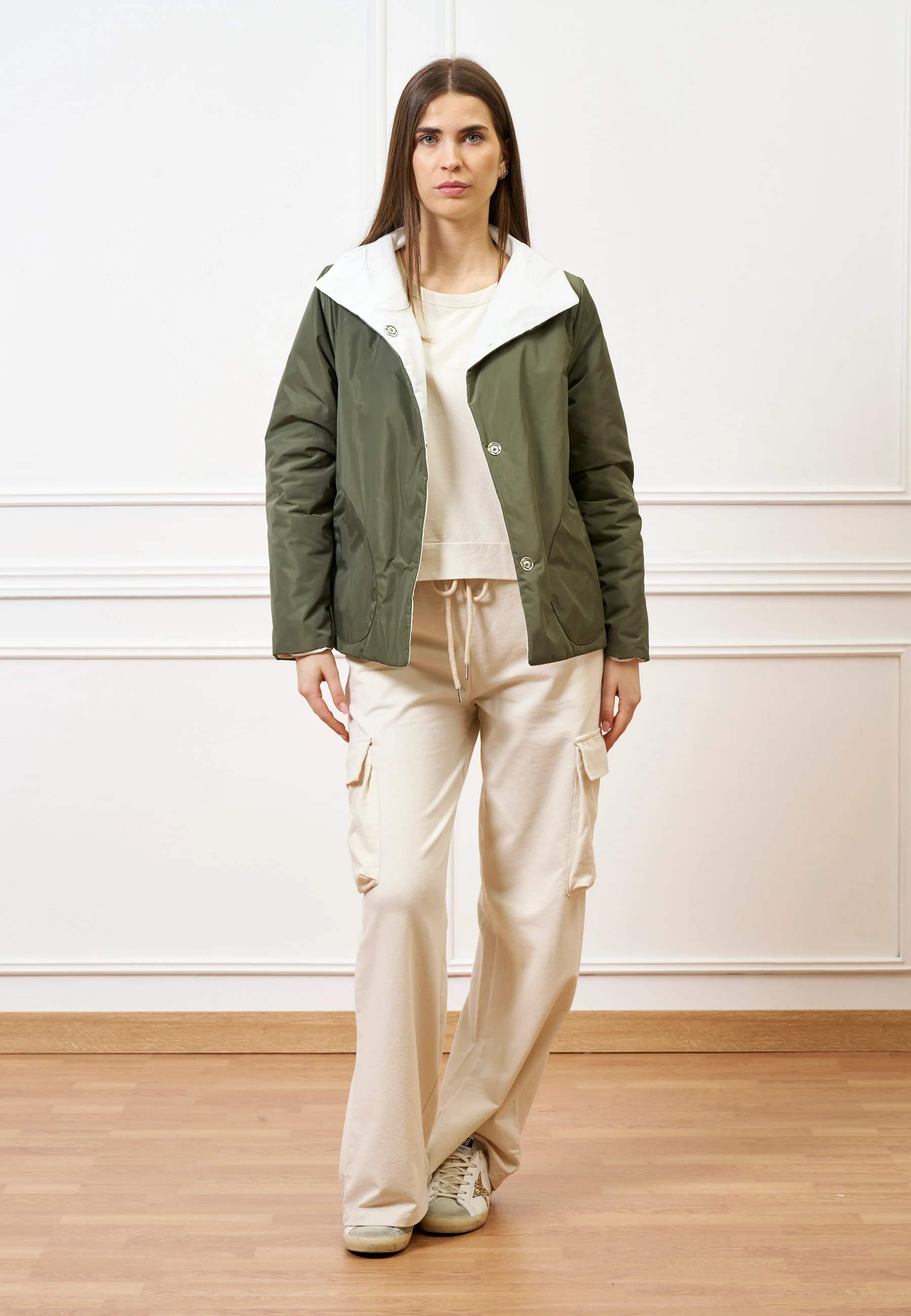 Giubbino imbottito reversibile - MILITARE - Image 4