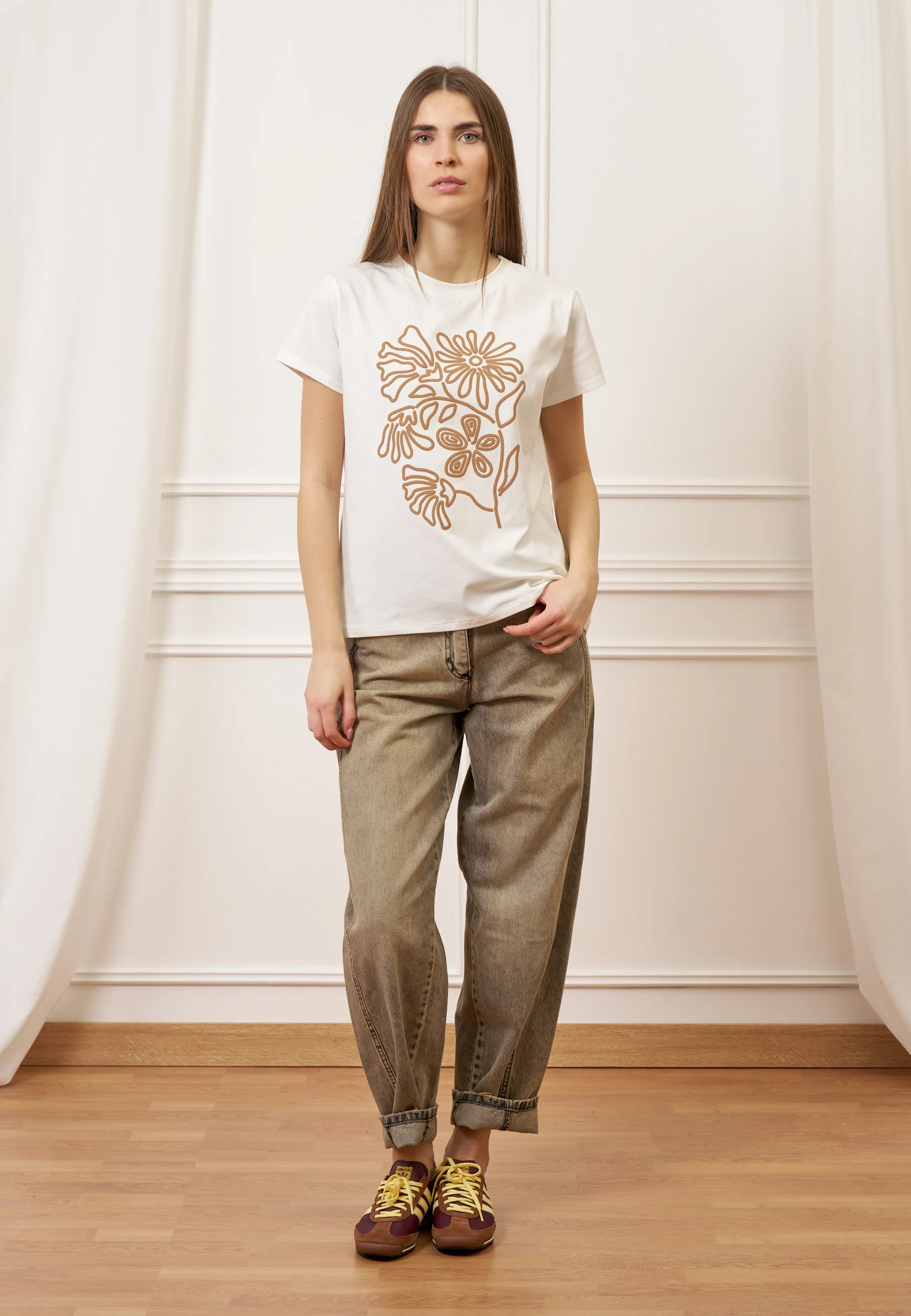Jeans balloon a vita alta - GRIGIO MEDIO - Image 4