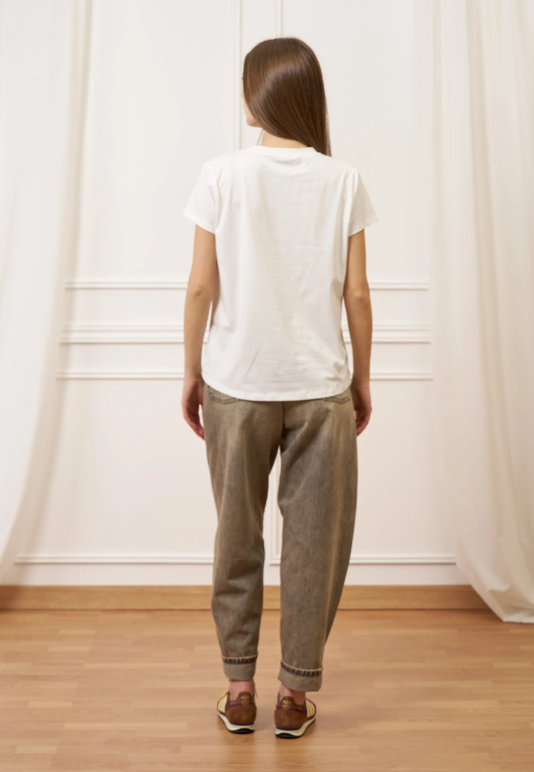 Jeans balloon a vita alta - GRIGIO MEDIO - Image 6