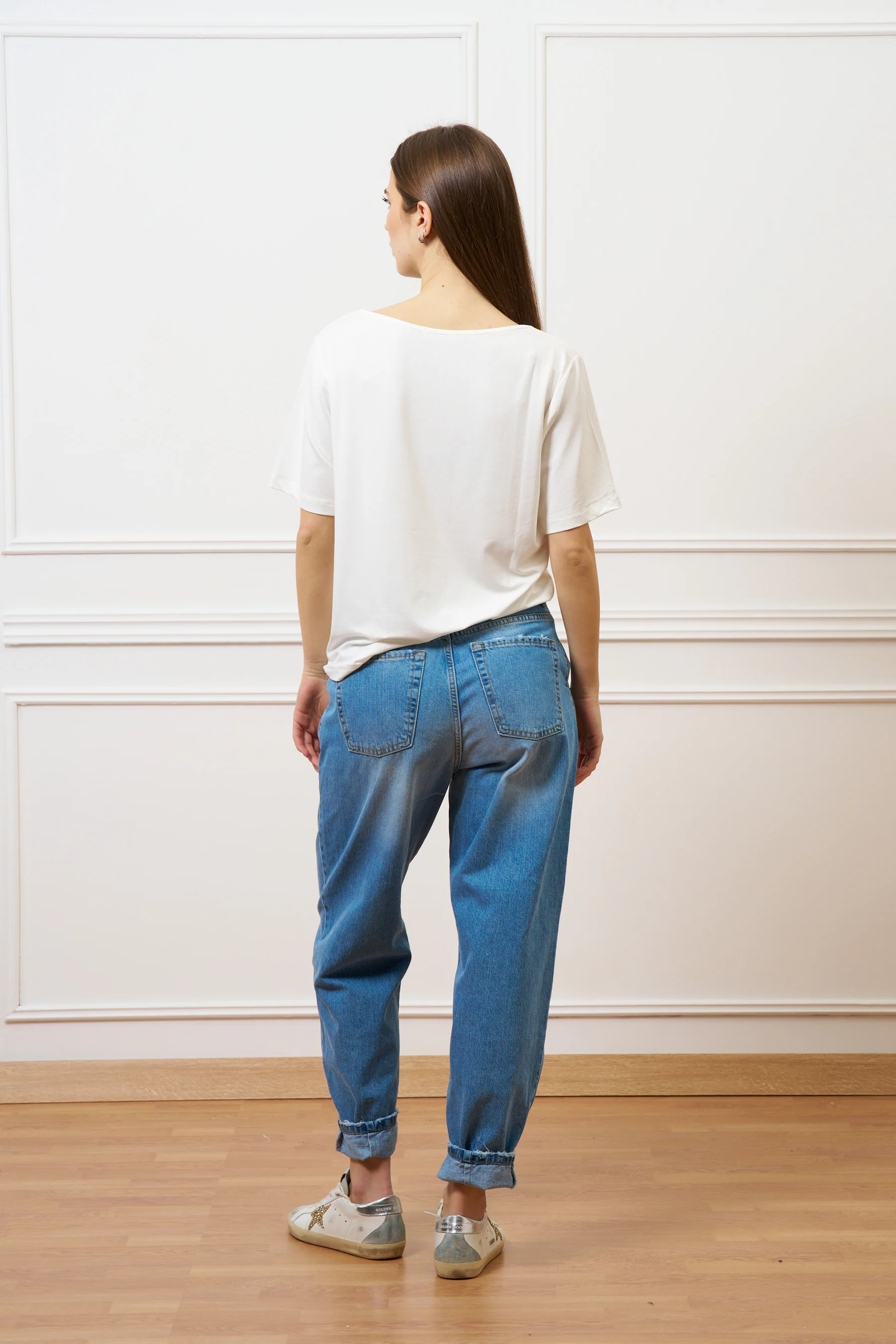 Jeans balloon con rotture sul fondo - JEANS - Image 12