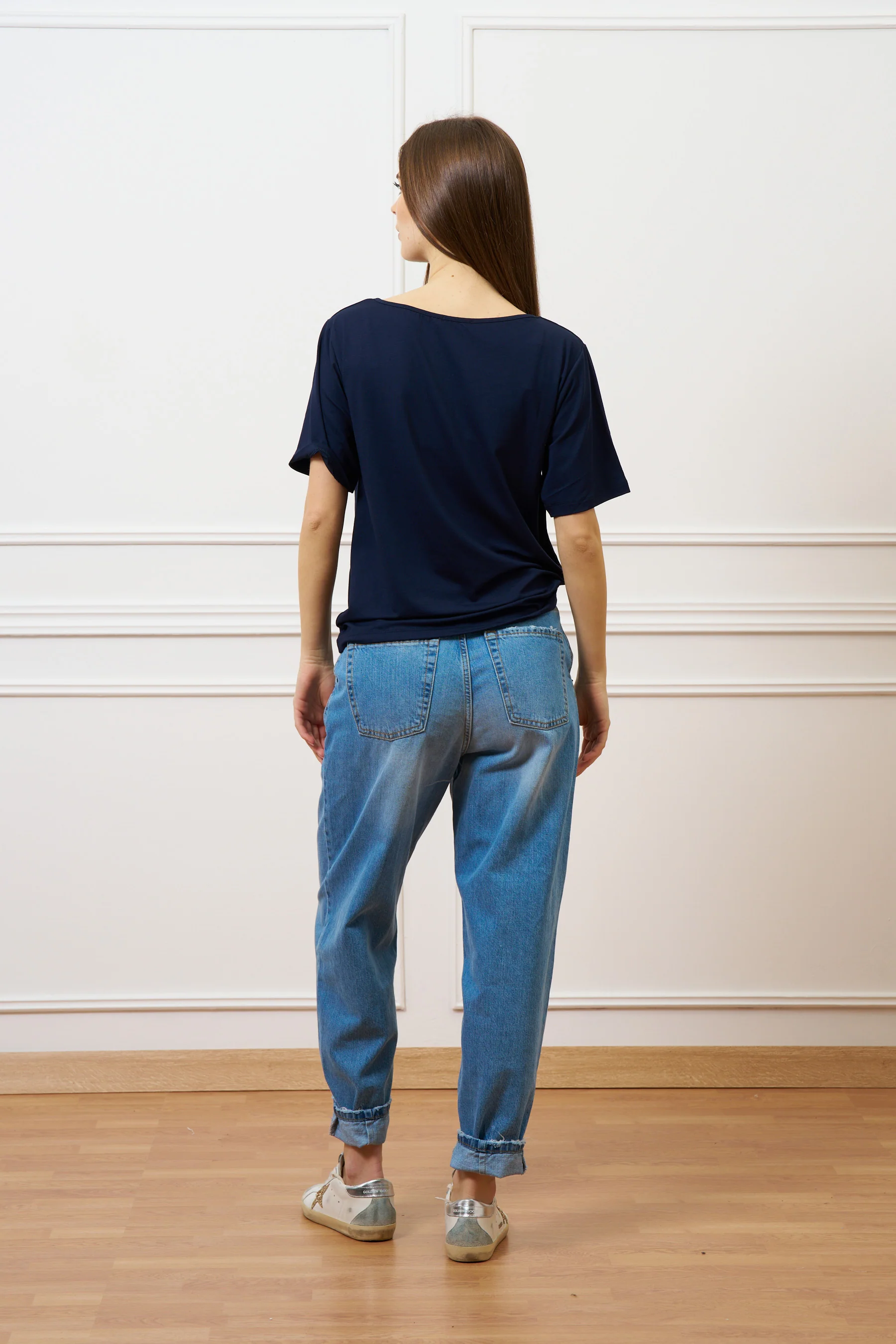 Jeans balloon con rotture sul fondo - JEANS - Image 9