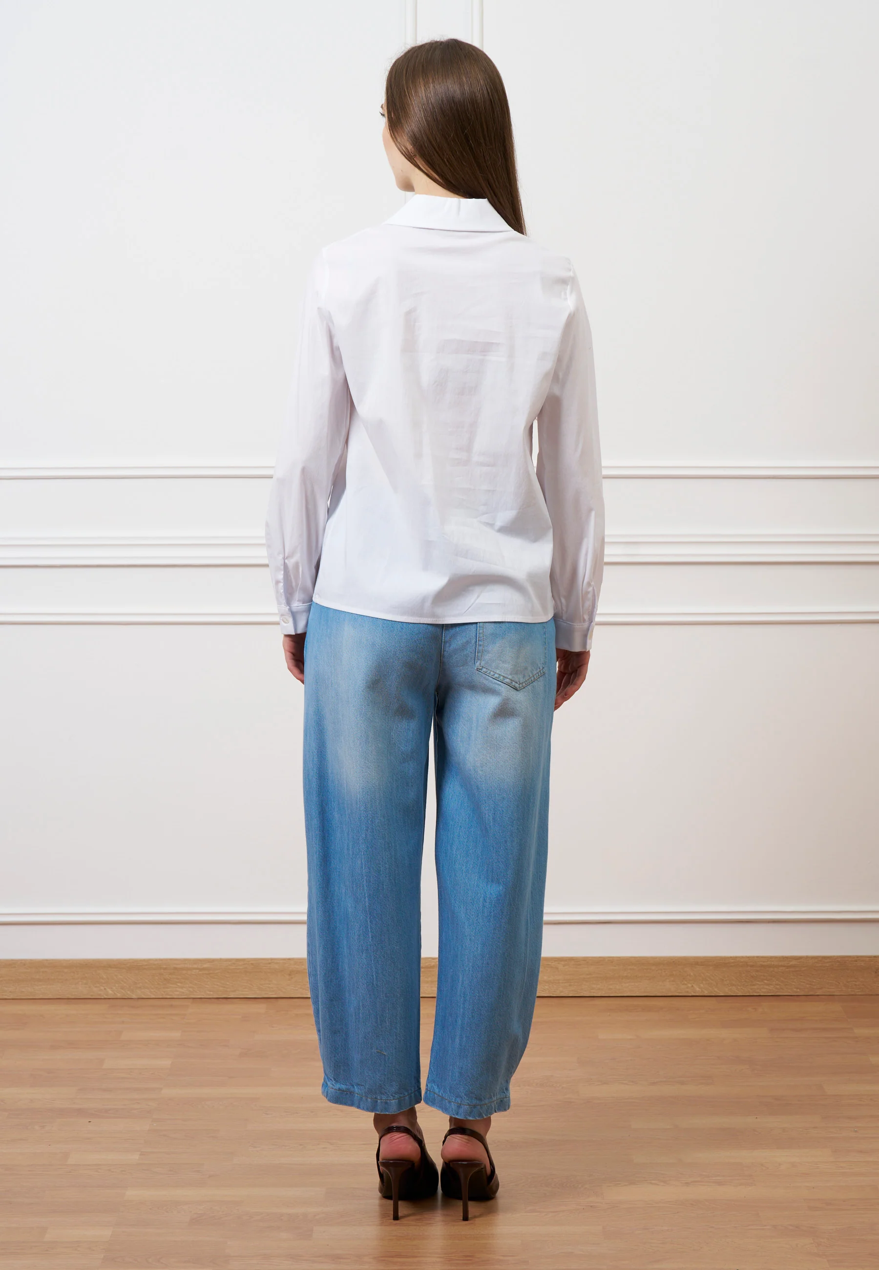 Jeans con elastico in vita - BLU - Image 6
