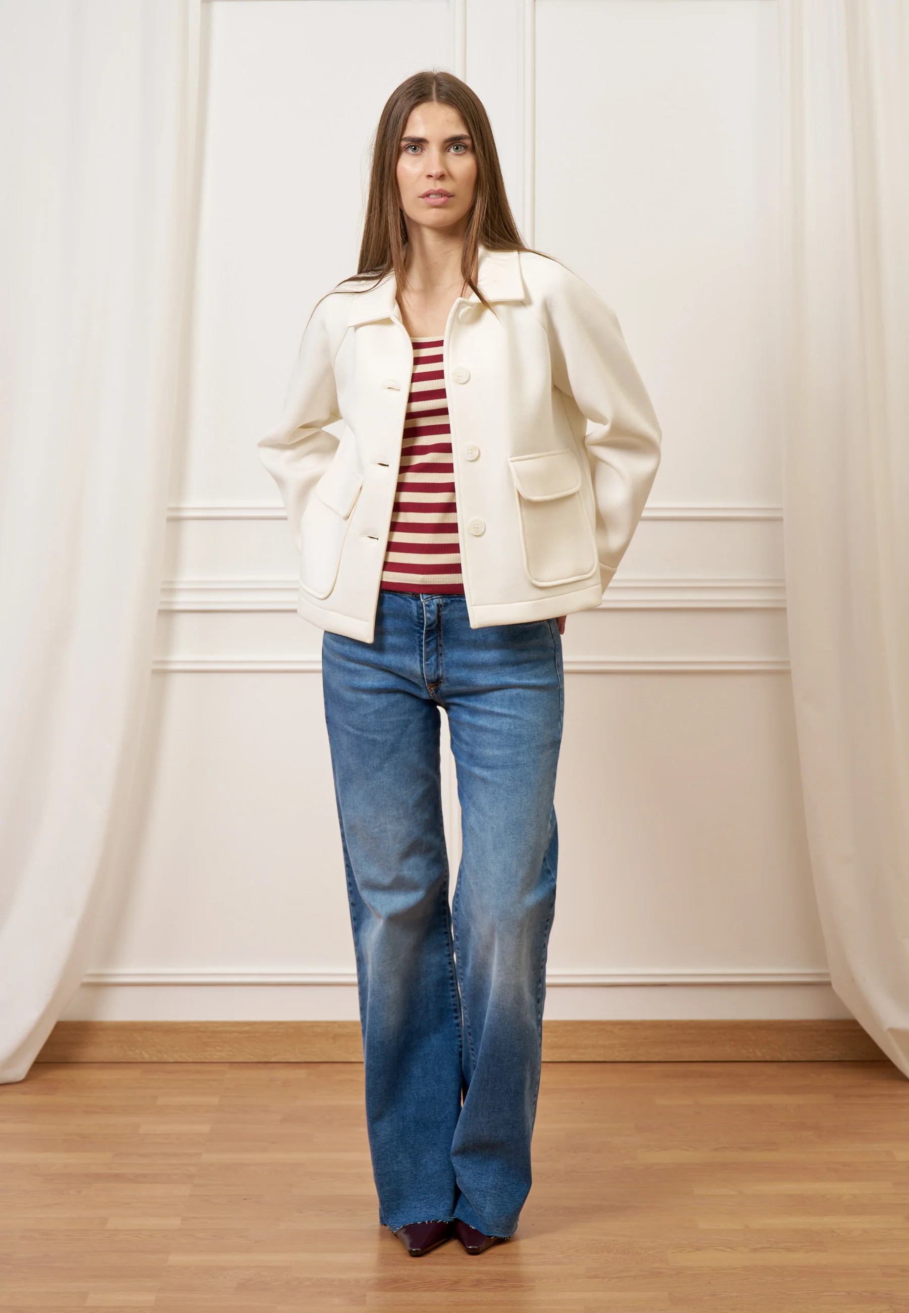 Jeans con fondo taglio vivo - JEANS - Image 18