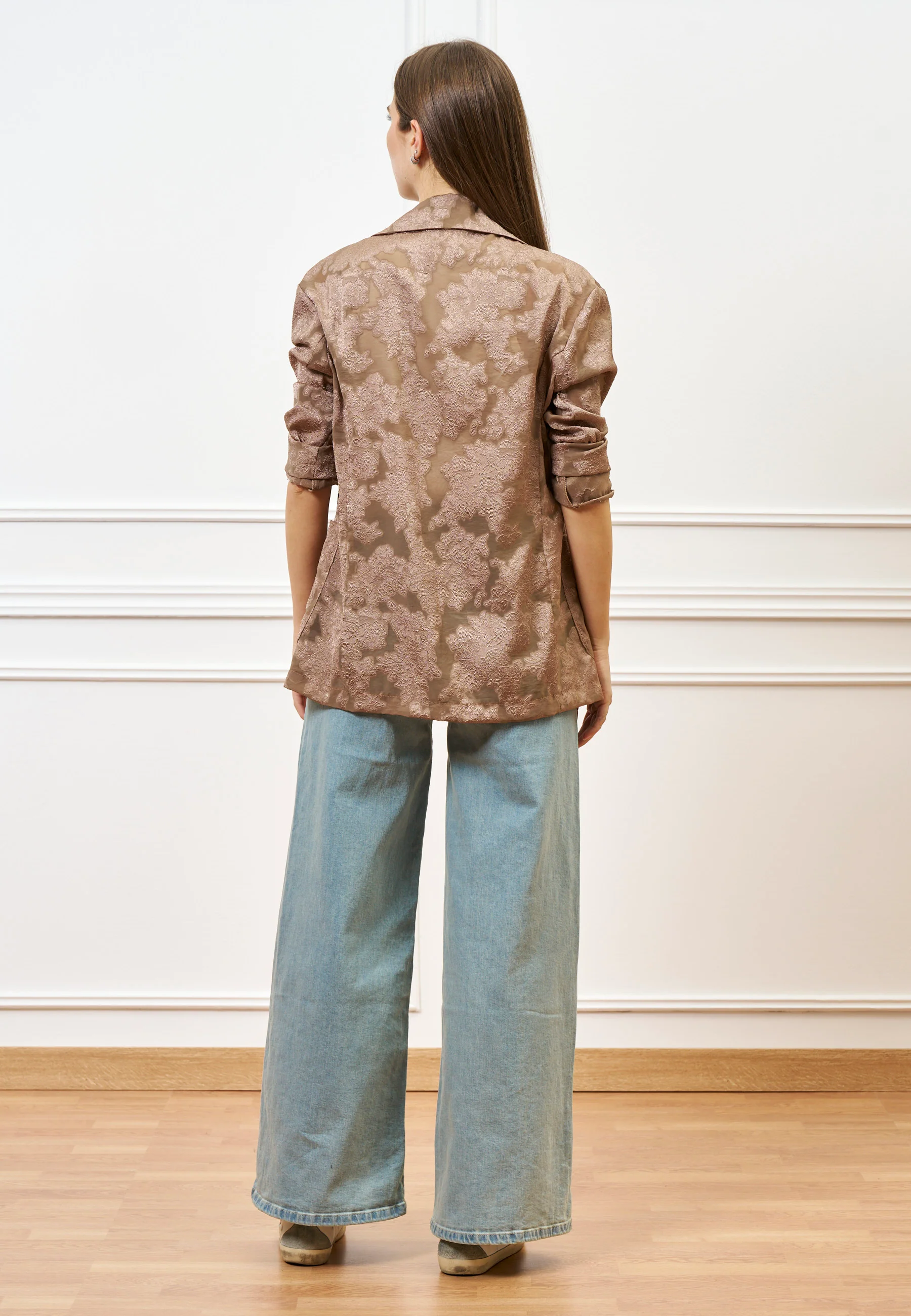 Jeans con gamba ampia a vita alta - JEANS - Image 4