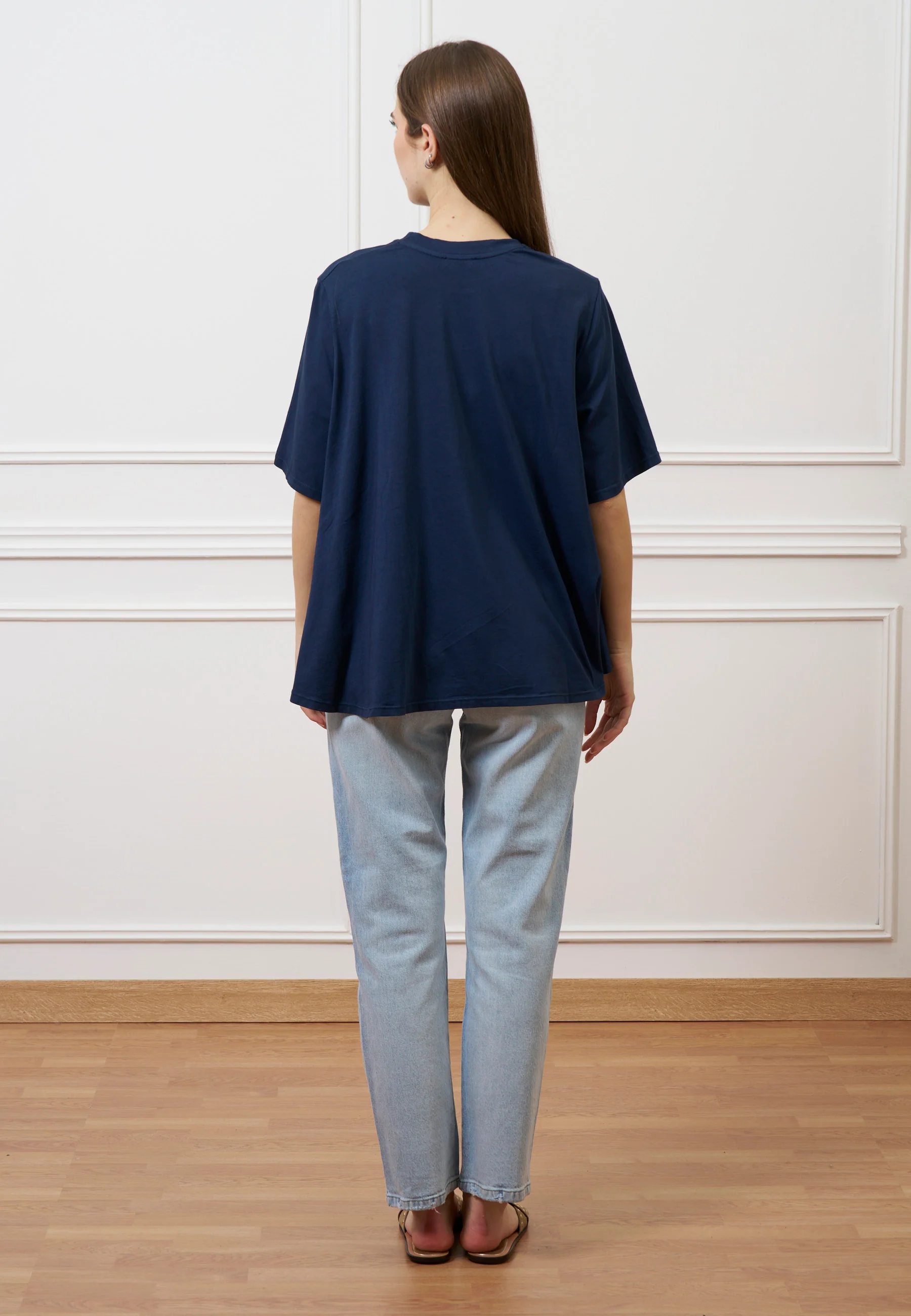 Jeans dritti a vita alta - JEANS CHIARO - Image 10