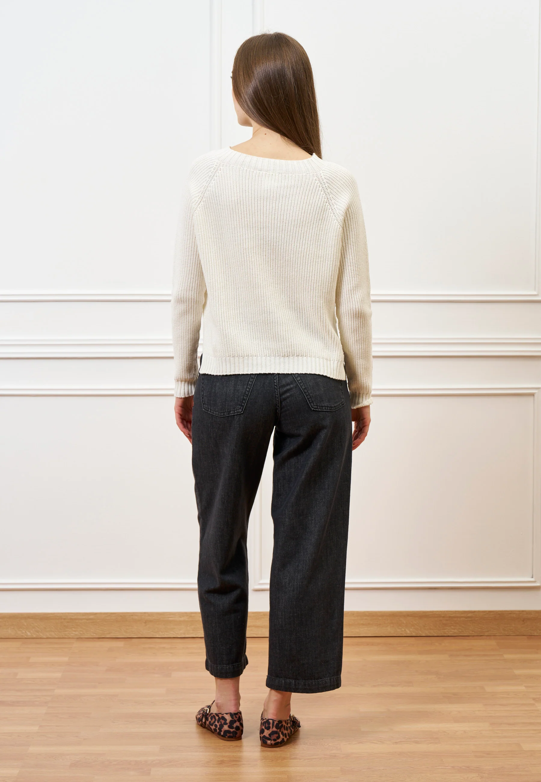 Jeans dritti alla caviglia - NERO - Image 10