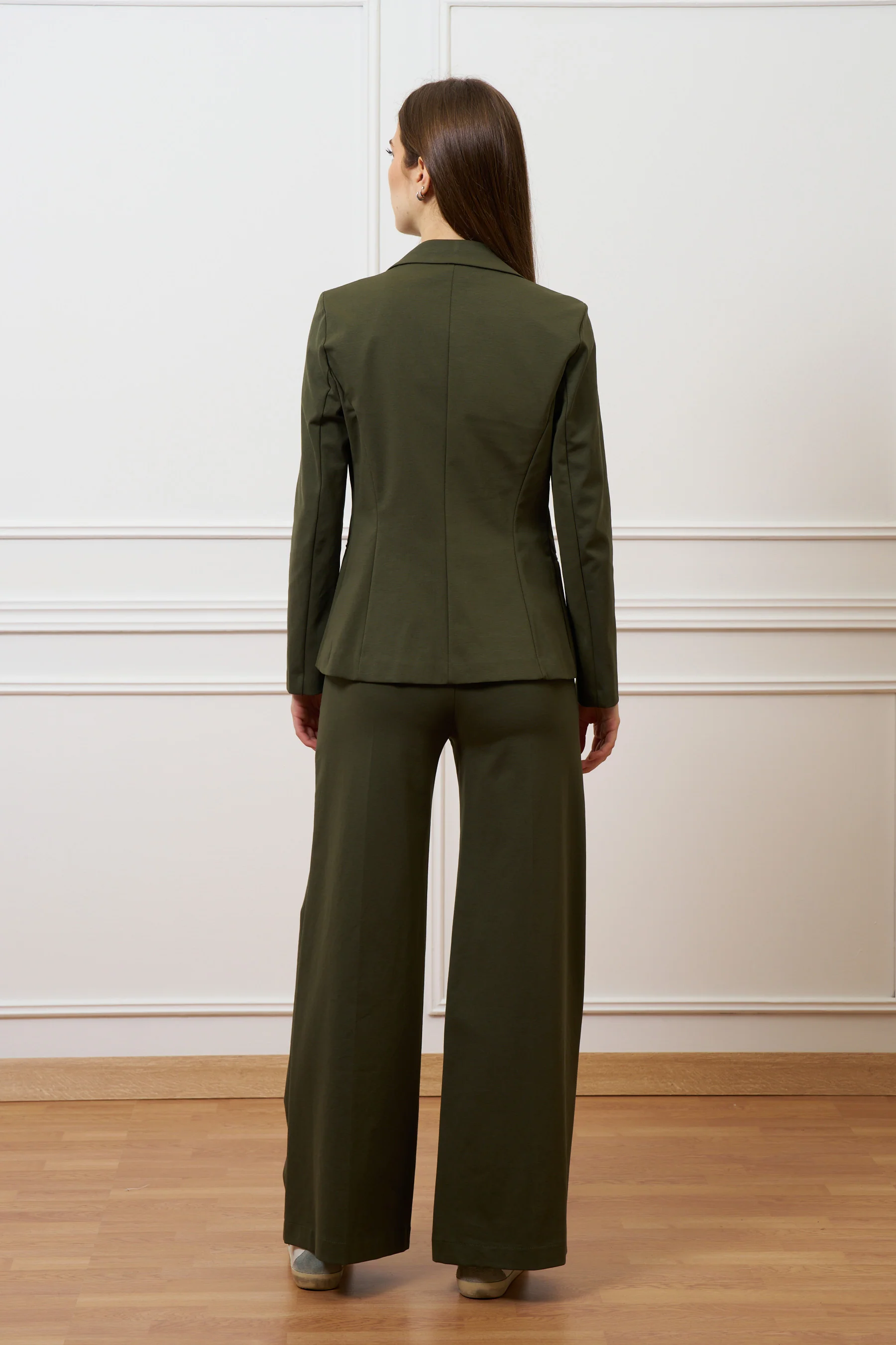 Pantalone a palazzo in punto milano - MILITARE - Image 8