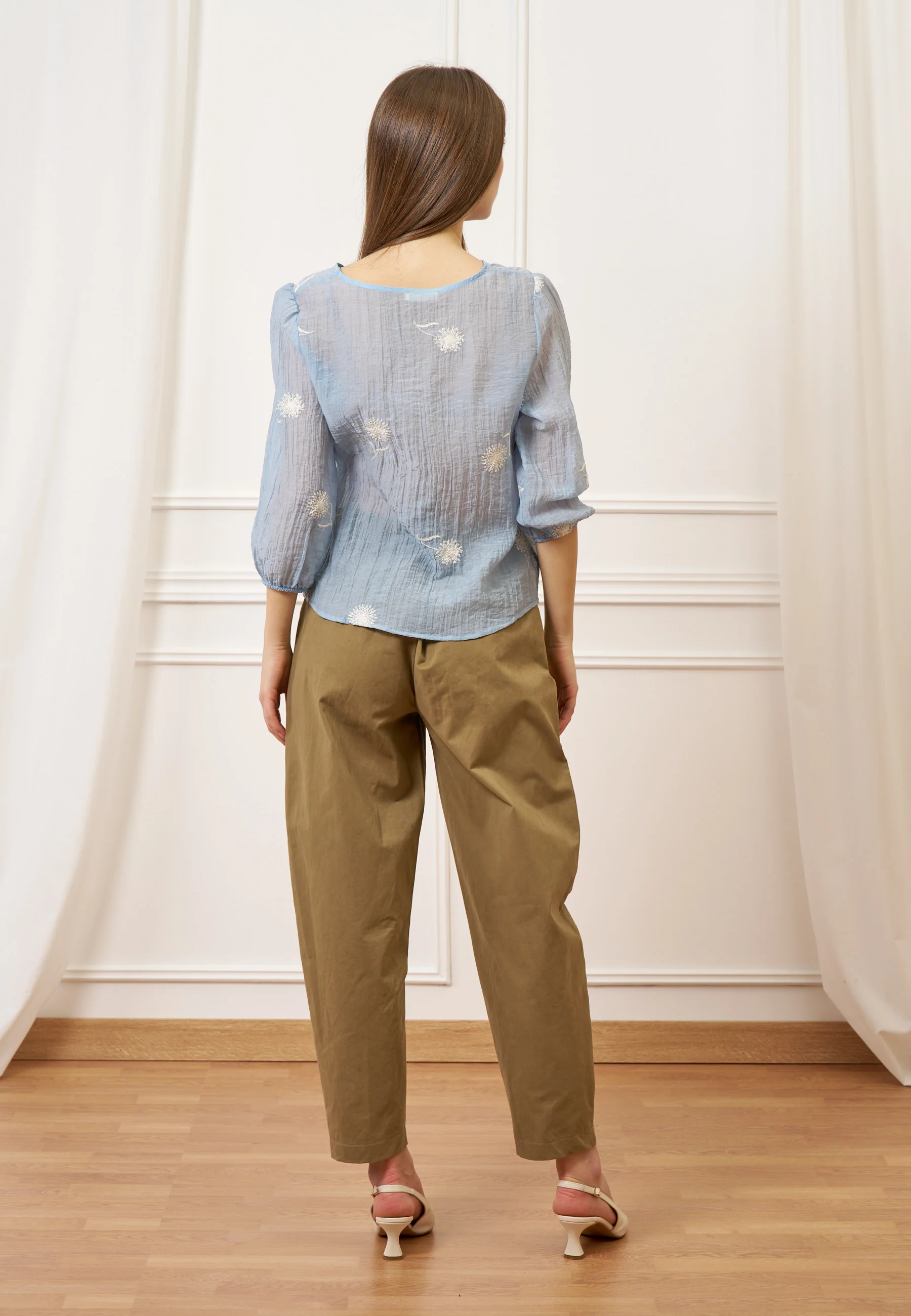 Pantalone balloon con pinces - FANGO - Image 10