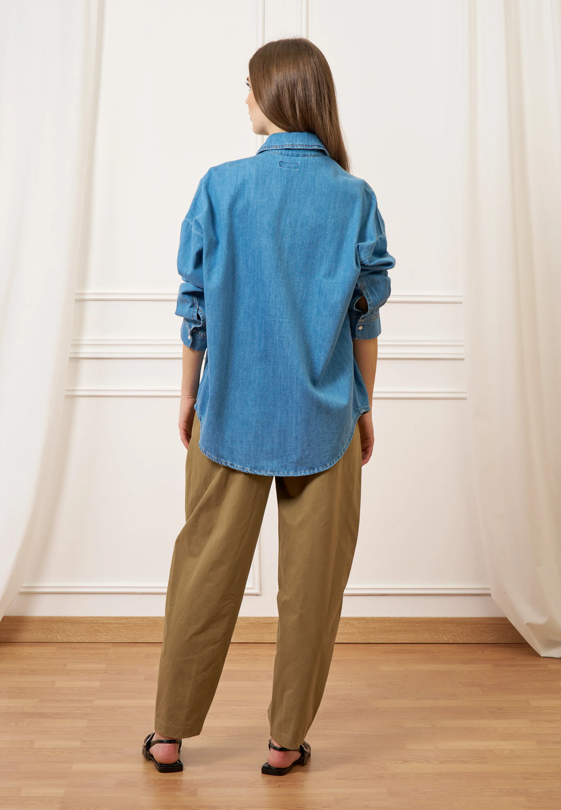 Pantalone balloon con pinces - FANGO - Image 6