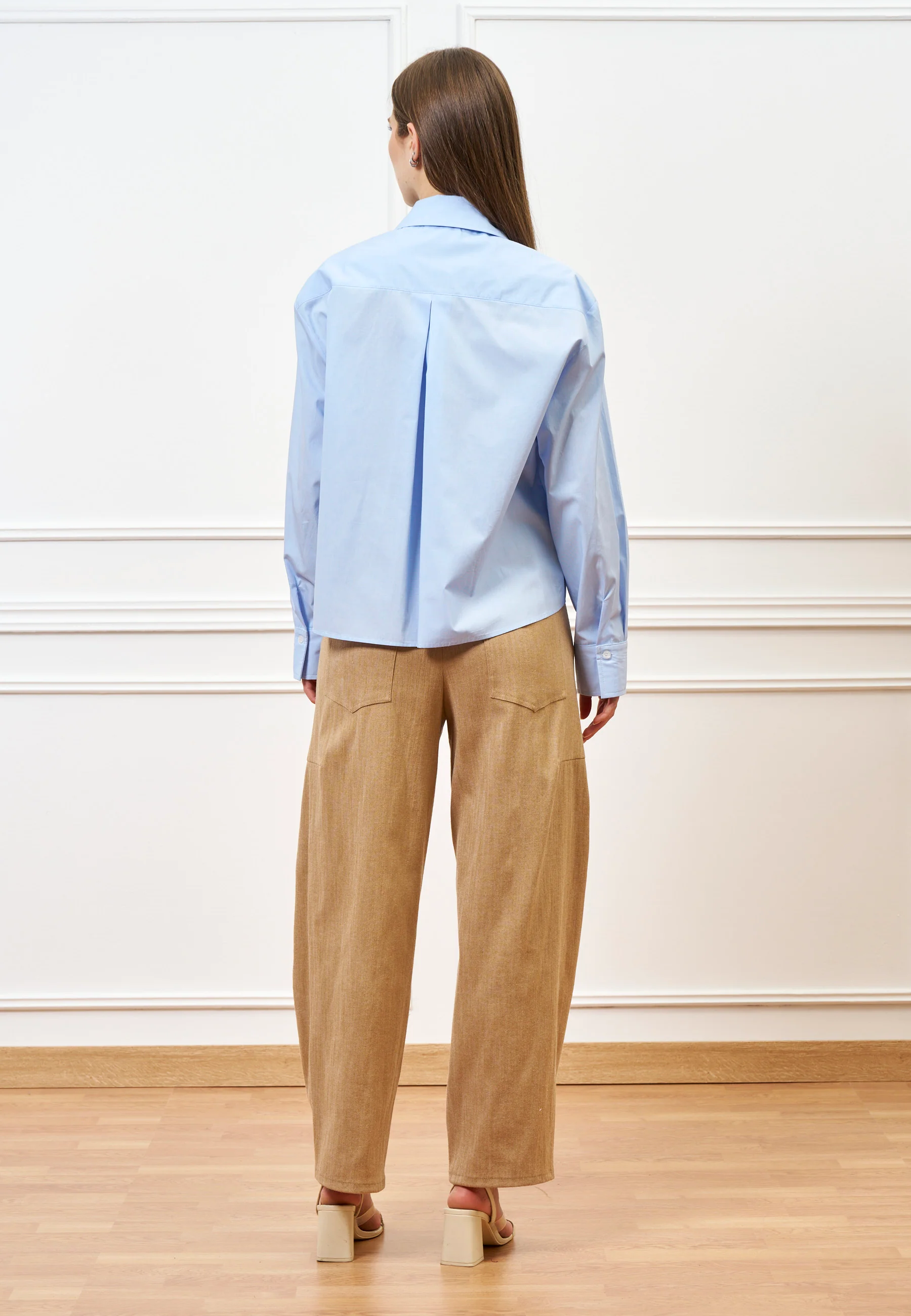 Pantalone balloon gamba ampia - CAMMELLO - Image 6