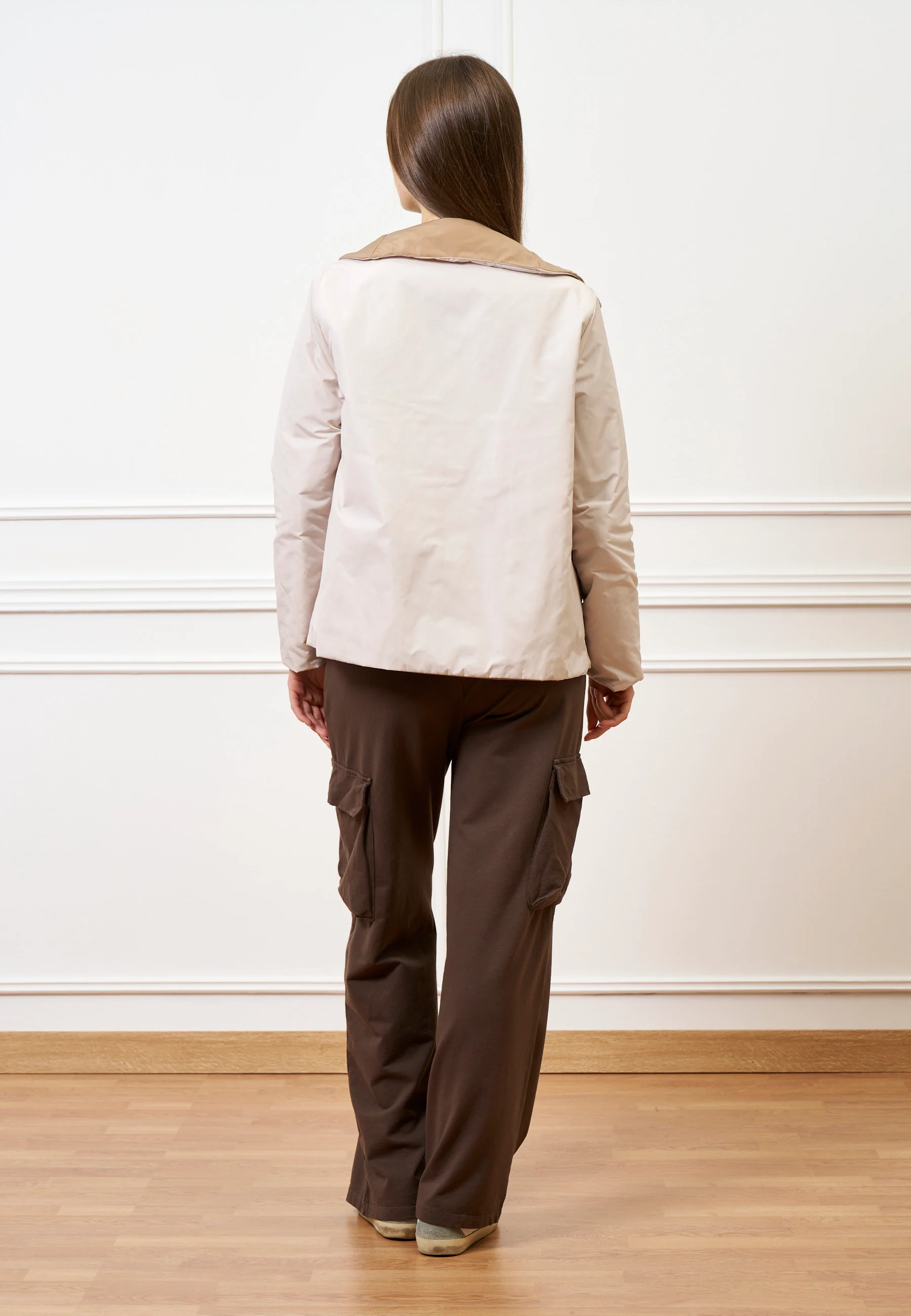 Pantalone cargo in felpa - MARRONE - Image 6