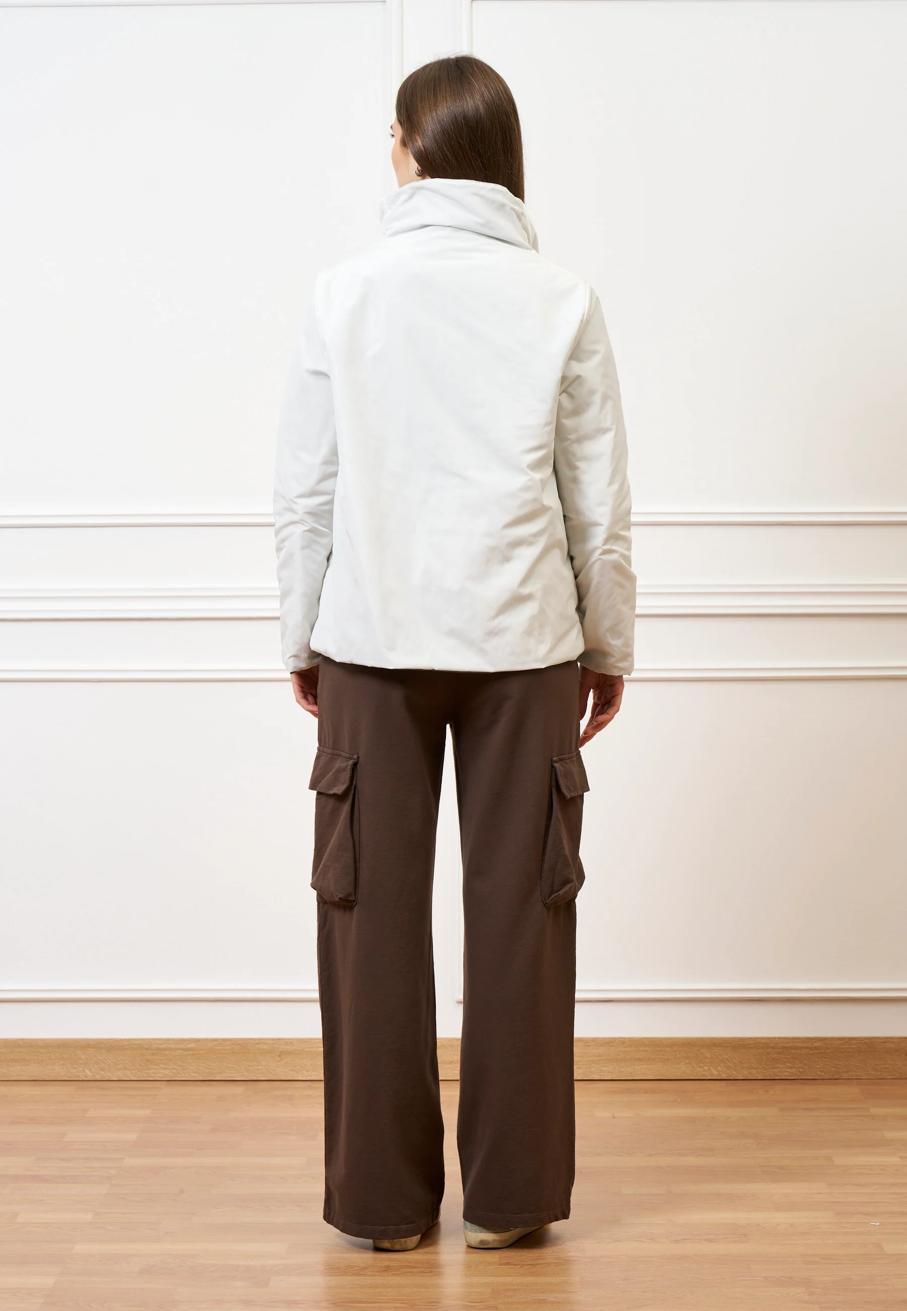 Pantalone cargo in felpa - MARRONE - Image 9