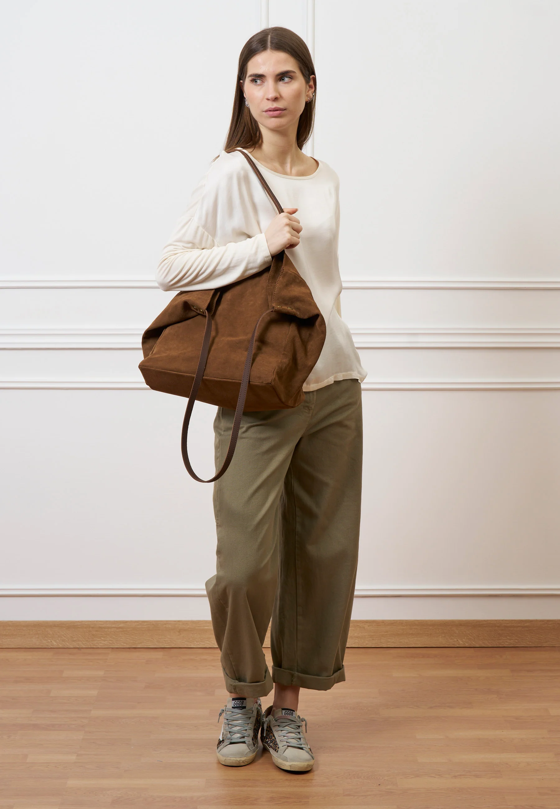 Pantalone con tasconi retro - MILITARE - Image 6