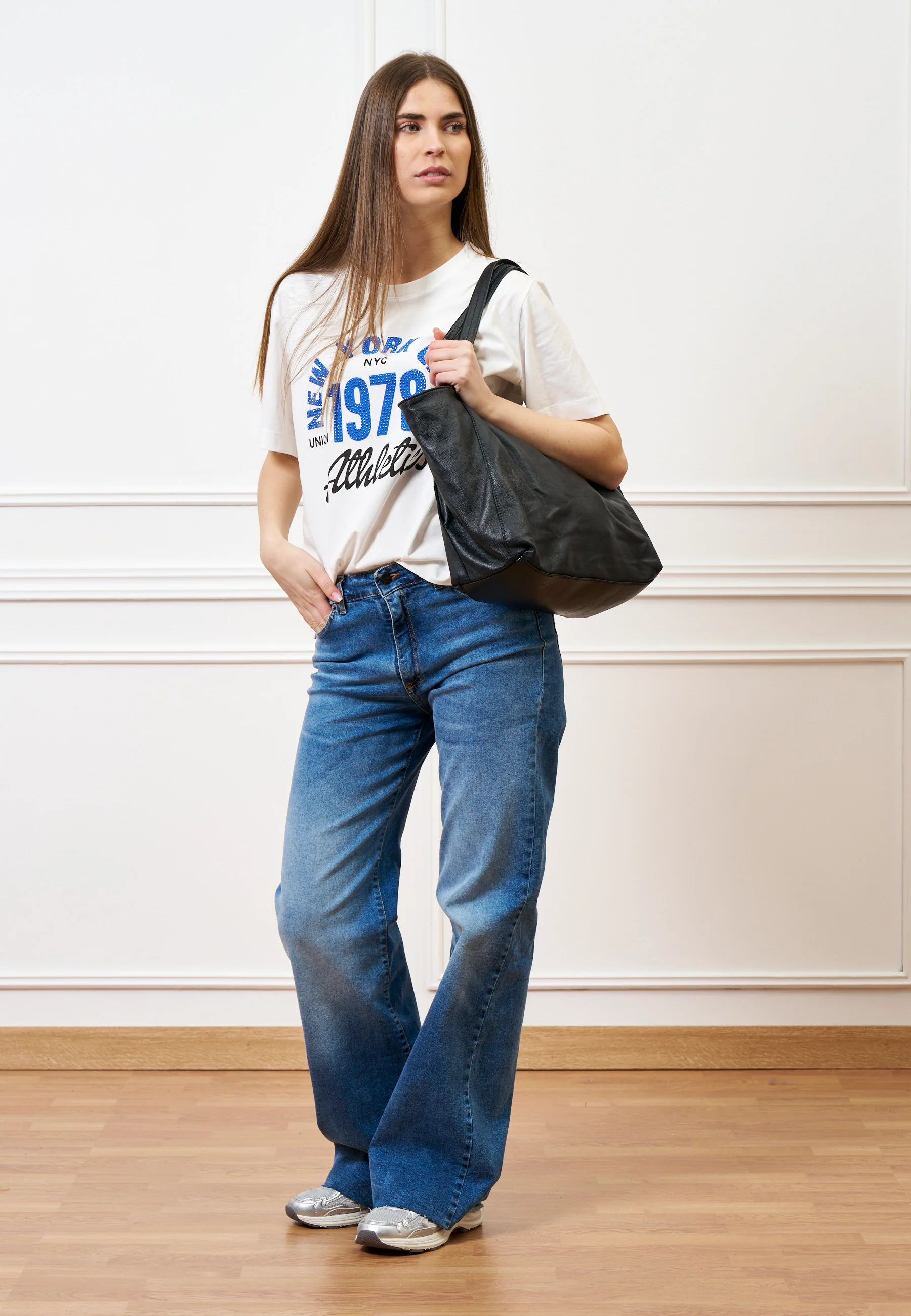 T-shirt con stampa e applicazioni - BIANCO - Image 4