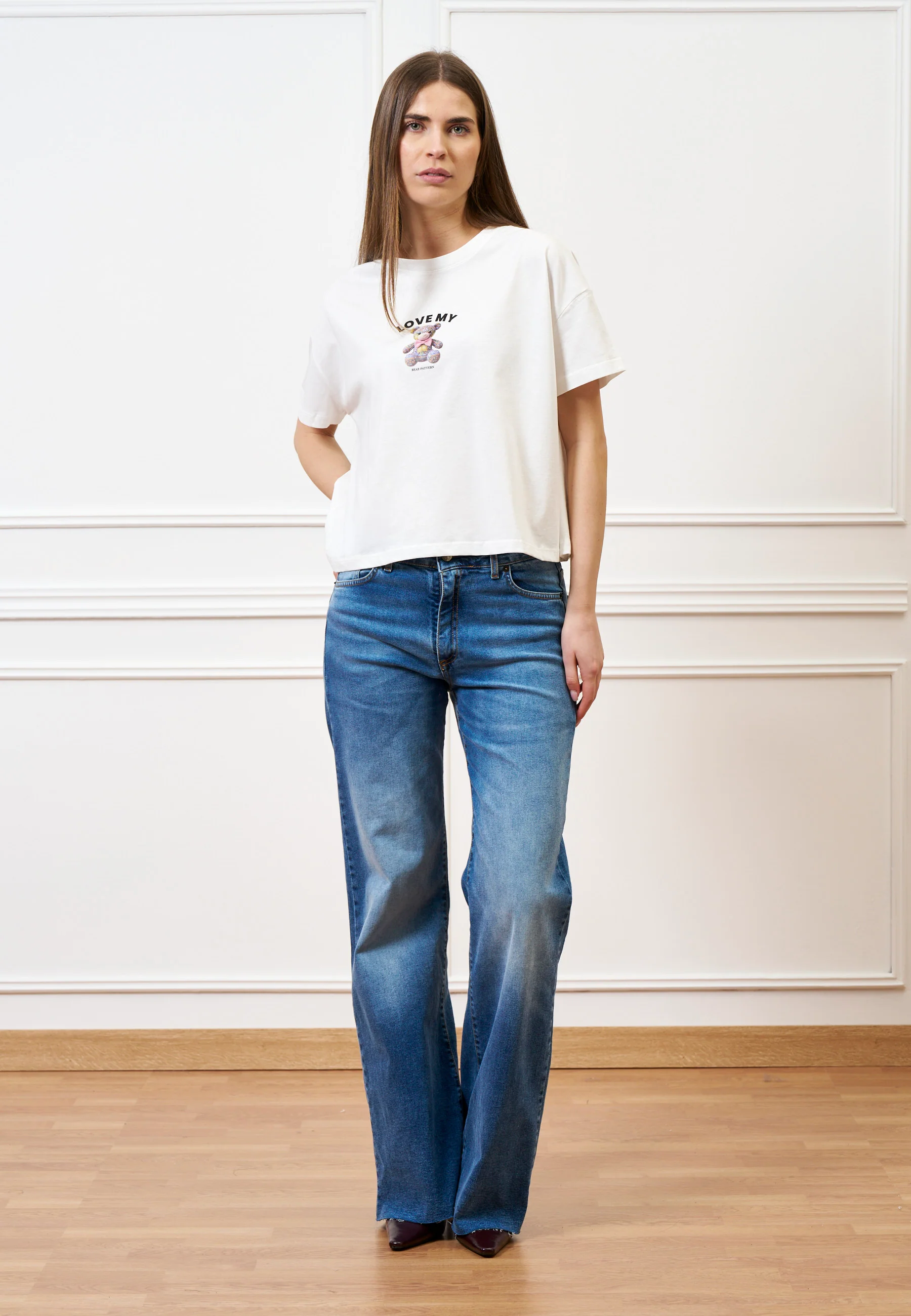 T-shirt stampa orsetto piccolo - BIANCO - Image 3