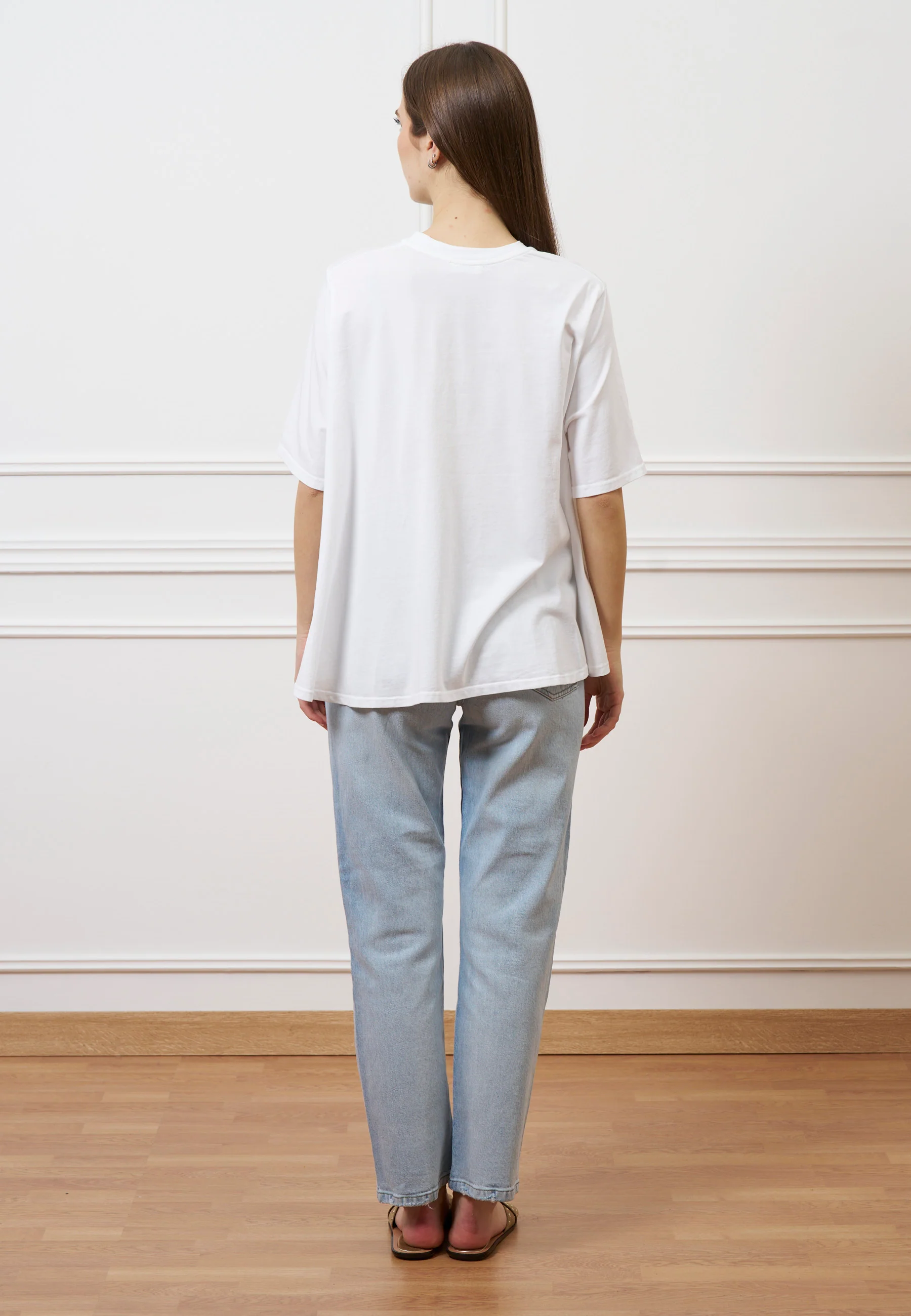 T-shirt svasata - BIANCO - Image 5